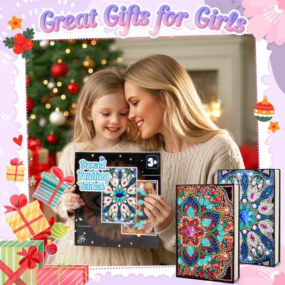 Gifts for 6 7 8 9 10 Year Old Girls: Arts and Crafts for Kids Age 8 10 12 Birthday Presents, Girls Craft Kits Diamond Art Painting Notebook, Creative Craft Toys Stationery Sets for Girl Age 5-12 - Image 12