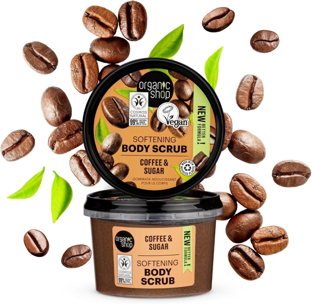 Organic Shop 250ml Body Scrub Skin Beauty Softening Cherry & Lime - Image 51