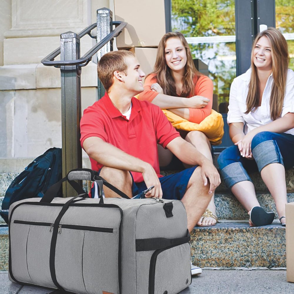 Urtala Travel Duffel Bag for Men & Women, 120L Holdall Bag Foldable Weekend Overnight Bag with Shoe Compartment & Shoulder Strap, Lightweight Waterproof - Image 16