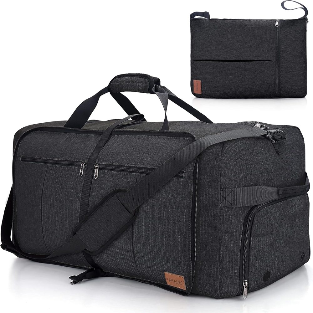 Urtala Travel Duffel Bag for Men & Women, 120L Holdall Bag Foldable Weekend Overnight Bag with Shoe Compartment & Shoulder Strap, Lightweight Waterproof