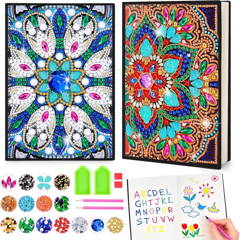 Gifts for 6 7 8 9 10 Year Old Girls: Arts and Crafts for Kids Age 8 10 12 Birthday Presents, Girls Craft Kits Diamond Art Painting Notebook, Creative Craft Toys Stationery Sets for Girl Age 5-12 - Image 8