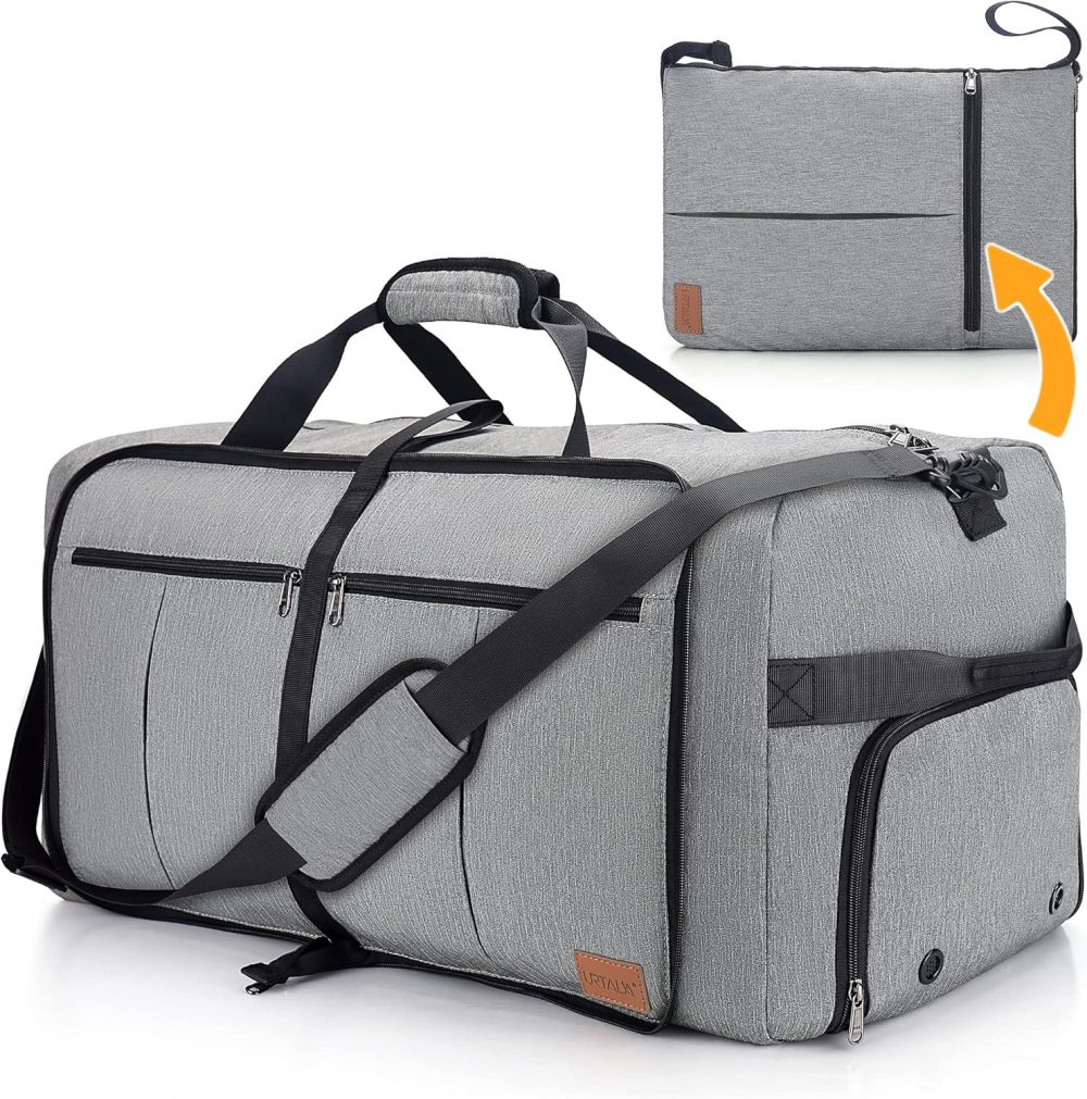 Urtala Travel Duffel Bag for Men & Women, 120L Holdall Bag Foldable Weekend Overnight Bag with Shoe Compartment & Shoulder Strap, Lightweight Waterproof - Image 19