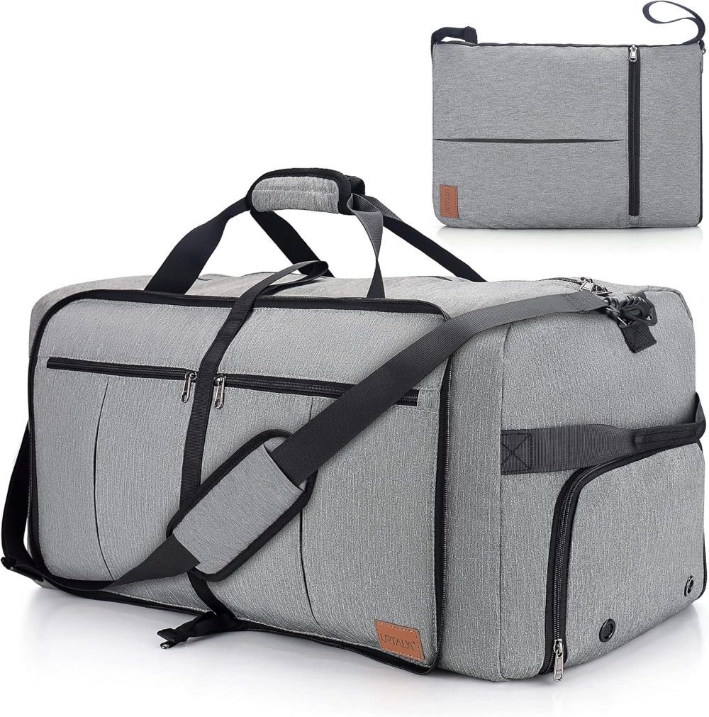 Urtala Travel Duffel Bag for Men & Women, 120L Holdall Bag Foldable Weekend Overnight Bag with Shoe Compartment & Shoulder Strap, Lightweight Waterproof - Image 9