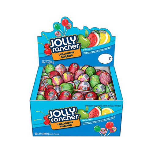 【2025 Flash Sales+ Free Shipping】JOLLY RANCHER 50CT 850g Hard Candy Lollipops - Individually Wrapped Candy Bulk