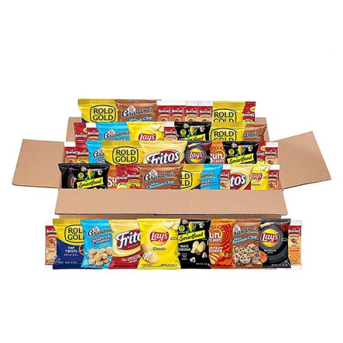 【Flash Sale + Free Shipping】Frito-Lay 50 Count Sweet & Salty Snacks Variety Box - Mix of Cookies, Crackers, Chips & Nuts and More