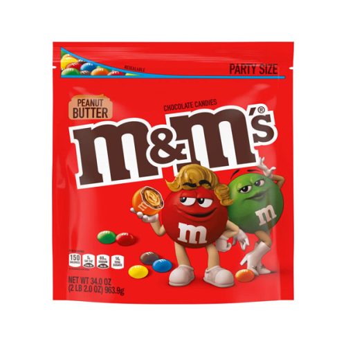 【2025 Flash Sales+ Free Shipping】M&M'S 34-Ounce Peanut Butter Chocolate Candy Party Bag