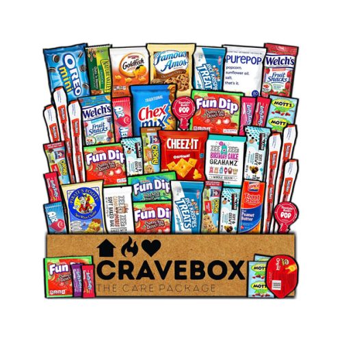 【2025 Flash Sales+ Free Shipping】CRAVEBOX Classic 45 Count Valentines Day Snack Box Care Package Variety Pack