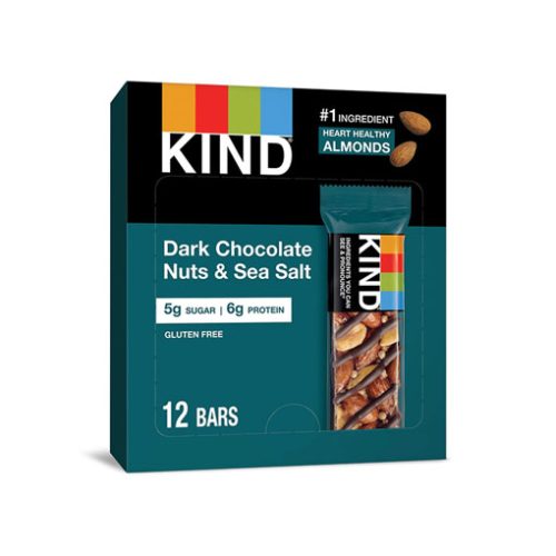 【2025 Flash Sales+ Free Shipping】KIND Bars 12 Count Dark Chocolate Nuts and Sea Salt - 6g Protein Low Sugar Gluten Free