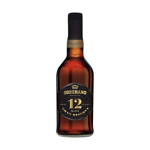 【2025 Flash Sales+ Free Shipping】Soberano 12 Year Aged American Oak Casks Gran Spanish Brandy Reserva - 70 cl Bottle
