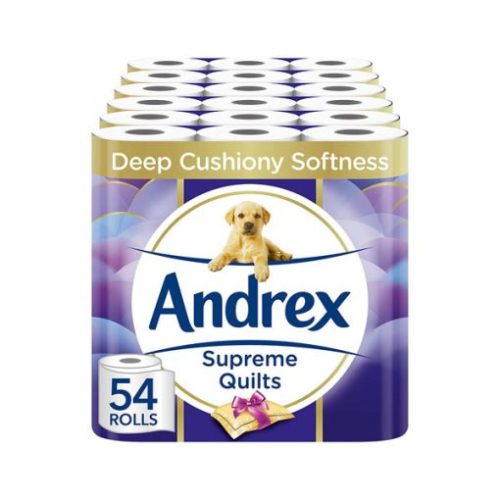 【Exclusive for new TK users】Andrex 54 Rolls Supreme Quilted Toilet Paper Roll - toilet paper