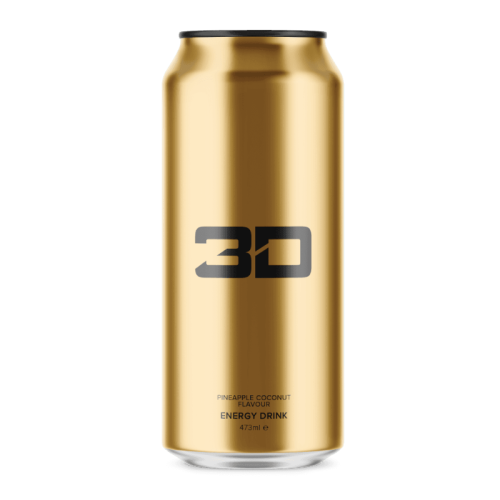 3D Energy Pineapple Coconut (Gold)   473ml   tastydaily