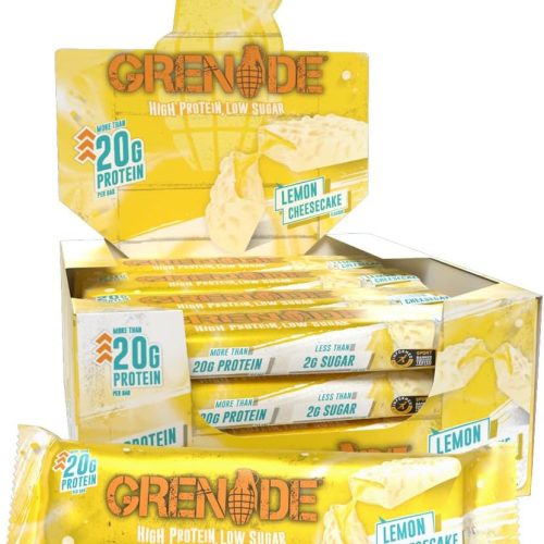 【Lucky Sale】Grenade High Protein, Low Sugar Bar - Lemon Cheesecake, 12 x 60 g