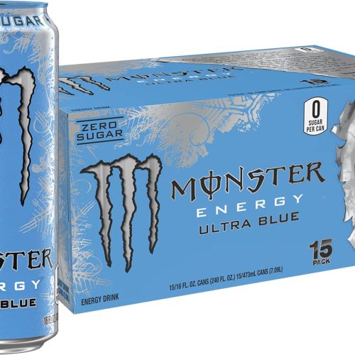 Clearance Sale – Monster Energy Ultra Blue, Sugar Free Energy Drink, 16 Ounce (Pack of 15)