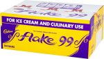 【First Order Discount】Cadbury Flake 99 Milk Chocolate Bars, Perfect for Ice Creams, Baking and Culinary Use (Box of 144 Bars)