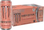 Clearance Sale – Monster Energy Ultra Peachy Keen, Sugar Free Energy Drink, 16 oz (Pack of 15)