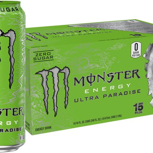 Clearance Sale – Monster Energy Ultra Paradise, Sugar Free Energy Drink, 16 Ounce (Pack of 15)