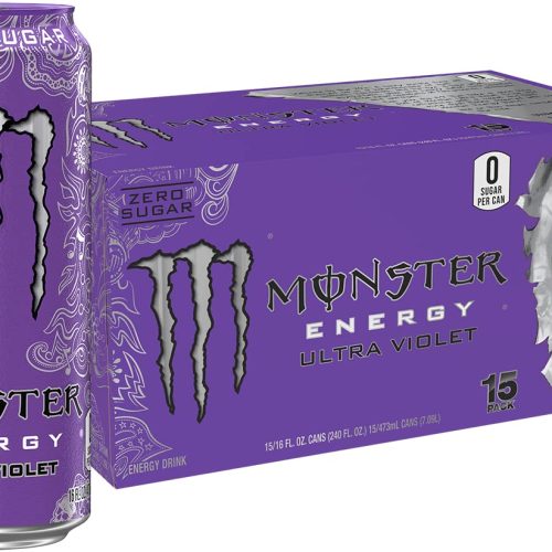 Clearance Sale – Monster Energy Ultra Violet, Sugar Free Energy Drink, 16 Ounce (Pack of 15)