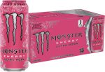 Clearance Sale – Monster Energy Ultra Rosa, Sugar Free Energy Drink, 16 Ounce (Pack of 15)