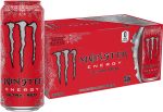Clearance Sale – Monster Energy Ultra Red, Sugar Free Energy Drink, 16 Ounce (Pack of 15)