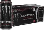 Clearance Sale - Monster Energy Ultra Black, Sugar Free Energy Drink, 16 Ounce (Pack of 15)