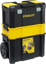 Essential Rolling Workshop Toolbox, 3-in1 Stackable Units, Portable Tool Solution