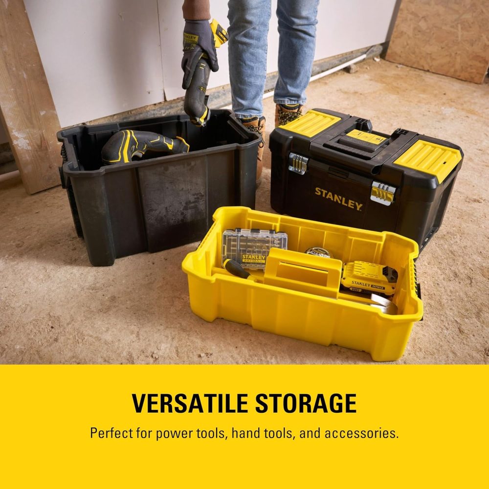 Essential Rolling Workshop Toolbox, 3-in1 Stackable Units, Portable Tool Solution - Image 3