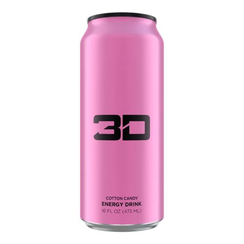 3D Energy Cotton Candy (Pink)   16 fl.oz (473ml)   tastydaily