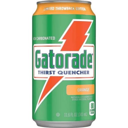 Gatorade Limited Edition Throwback Can Orange Flavour   11.6fl.oz (343ml)   tastydaily